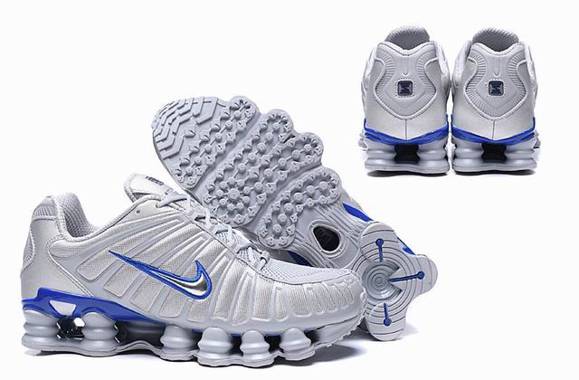 Nike Shox TL Black Men's Shoes Silver Blue;